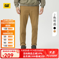 CAT 卡特彼勒 卡特24夏男士Logo设计收脚宽松经典百搭工装裤 浅卡其 30