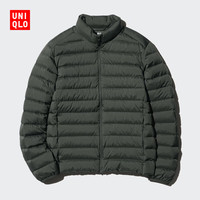 UNIQLO 优衣库 惊喜价男装高级轻型羽绒茄克羽绒服外套休闲夹克470067 57 深橄榄色 XL /180/108B