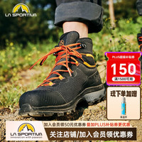LA SPORTIVA 拉思珀蒂瓦 徒步鞋男高帮防水透气户外登山鞋女耐磨缓震 TX Hike Mid 碳灰/藏红花 男款 41