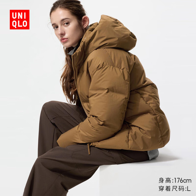 UNIQLO 优衣库 女装无缝羽绒连帽外套 478577