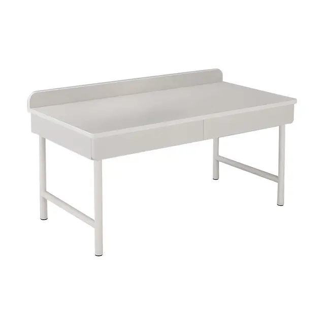 人文成家 电脑桌台式家用卧室梳妆台学生书桌学习桌简约小户型桌子电脑桌椅套装 80*50*74cm暖白色