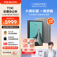 BOOX 文石 T13C 13.3英寸大屏电子书阅读器  彩色墨水屏电纸书电子纸 智能阅读平板电脑办公本  标准版