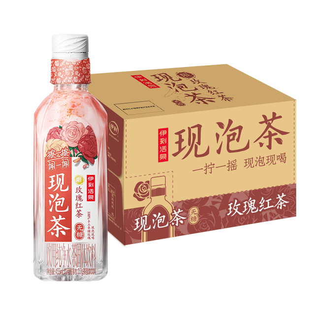 伊利 伊刻活泉玫瑰红茶 455ml*15瓶