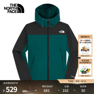 THE NORTH FACE 休闲夹克男 户外防风防泼溅 |8ESR 586/深绿色 L /175