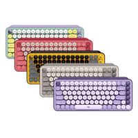 罗技 logitech 泡泡系列 POP KEYS 无线键盘 热力黄