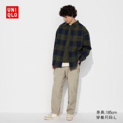 优衣库 男装/男女同款弹力休闲长裤户外机能工装裤休闲裤裤子479029 463981/31米色