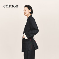  edition 新中式 女士牛仔夹克  牛仔蓝色 S