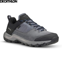 DECATHLON 迪卡侬 徒步鞋男鞋户外休闲登山鞋男女防水防滑中帮春秋运动鞋鞋子 MH500 深灰色-低帮-男款 44