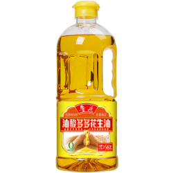 鲁花 食用油 油酸多多 5S压榨一级浓香花生油1L 油酸含量大于56%
