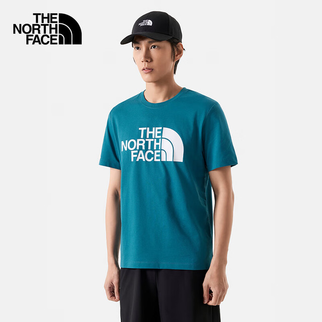 THE NORTH FACE 短袖T恤男户外速干柔软透气短袖88GY 青苔蓝/O0X S