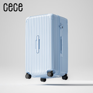 CECE 大容量深倉拉鏈行李箱輕便結(jié)實耐用旅行箱拉桿皮箱子 20寸