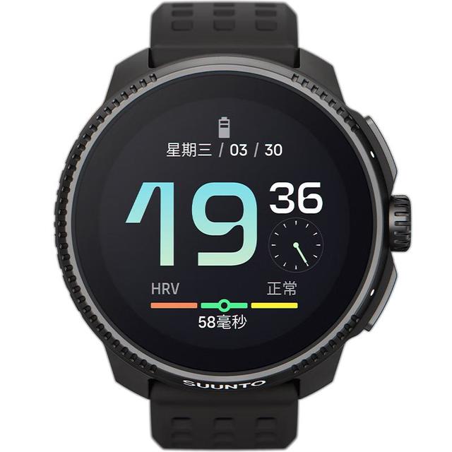 SUUNTO Race 心率血氧多频多星HRV跑步铁三游泳户外运动手表 乌木黑