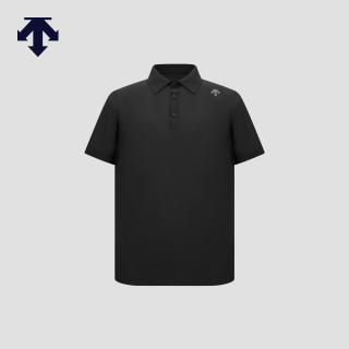 DESCENTE 迪桑特 高尔夫G-ARC系列男士短袖POLO衫夏季新品 BK-BK L (175/96A)