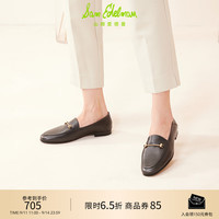 Sam Edelman 秋季简约舒适奶油鞋大码乐福鞋轻便踩跟软皮小皮鞋单鞋女LIOR 黑色（牛皮革） 37