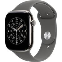 Apple 苹果 Watch Series 11 智能手表 GPS+蜂窝版 46mm 原色钛金属表壳 岩灰色运动型表带 M/L