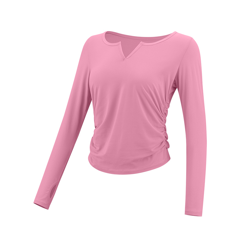 VfU小蛮腰速干瑜伽服女春秋服普拉提训练服运动上衣长袖罩衫