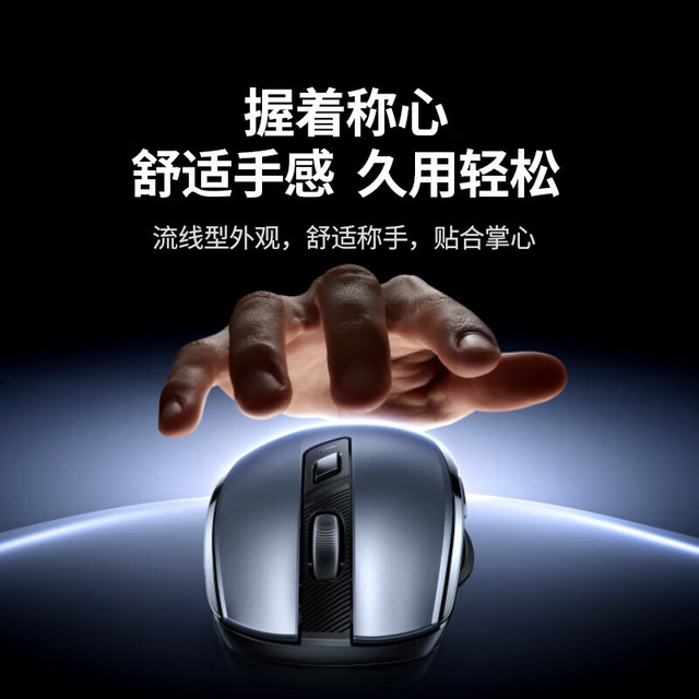 绿联 人体工程无线蓝牙鼠标 ”单模“USB无线