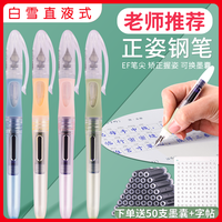 白雪 经典正姿换囊钢笔小学生练字初学者书写可擦可换囊FP501
