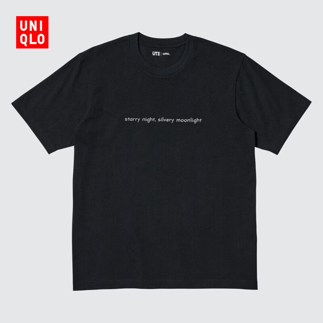UNIQLO 优衣库 Pokémon印花T恤/短袖T恤宝可梦480350 09 黑色 L /175/100A