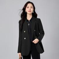 ESE-Y 逸阳 优雅简约大气双排扣女士西装通勤2025秋季新宽松休闲西服外套