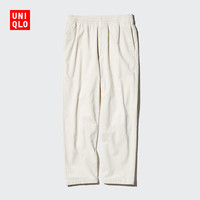 UNIQLO 优衣库 男装/男女同款灯芯绒松紧九分裤/长裤休闲裤裤子471279 01 乳白色 3XL /185/112C