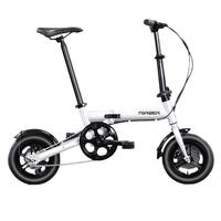 永久折叠自行车轻便折叠车通勤骑行软尾小型单车休闲小巧大转盘都市 玫红 12寸(适合身高140-185cm)