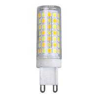 SHLQLED LED陶瓷款G9灯珠220V无频闪小灯珠5w7w9w小插泡家用商用三色变光 G9扁脚 220V 7W 恒流陶瓷款 白光