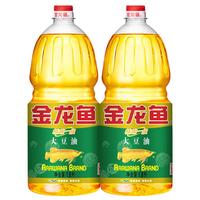 金龙鱼大豆油家用炒菜烹饪食用油植物油烘焙烧烤宿舍用粮油 1.8L*2瓶