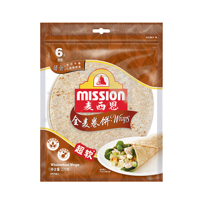 麦西恩 全麦卷饼 270g