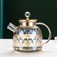 Le Bronte 朗特乐 欧式香槟色高硼硅耐热玻璃茶壶 1.3L