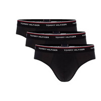 PLUS会员：TOMMY HILFIGER 透气舒适休闲男士三角内裤990黑色2XL