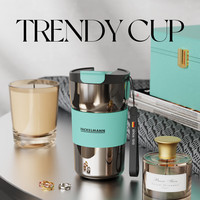 法克曼 FACKELMANN 香蒂卡奢享咖啡杯430ml轻奢套装316L不锈钢保温杯