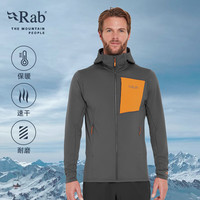 Rab睿坡Superflux男士户外速干保暖抓绒衣运动登山帽衫 QFG-13 暴风蓝TMB L