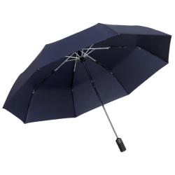 C＇mon C'mon全自动雨伞三折防风加固男士商务折叠自动伞 海军蓝