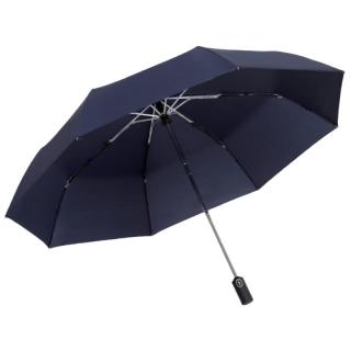 C＇mon C'mon全自动雨伞三折防风加固男士商务折叠自动伞 海军蓝