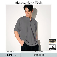 Abercrombie & Fitch 男装25夏经典小麋鹿宽松短袖T恤KI124-5188 深灰色 M (180/100A)