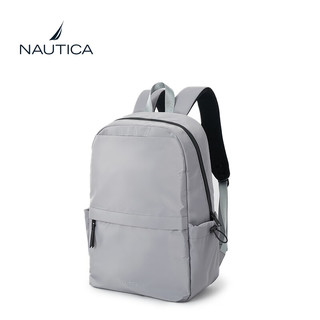 NAUTICA诺帝卡双肩包大容量商务通勤笔记本电脑包时尚潮流背包书包 灰色