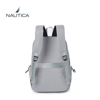 NAUTICA诺帝卡双肩包大容量商务通勤笔记本电脑包时尚潮流背包书包 灰色