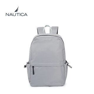 NAUTICA诺帝卡双肩包大容量商务通勤笔记本电脑包时尚潮流背包书包 灰色