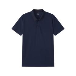 京东京造 夏季运动短袖男士t恤polo衫男跑步健身速干衣服 藏蓝 M