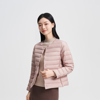 【好物】春秋圆领V领居家内胆可叠穿轻薄羽绒服外套女