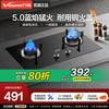 万和 新品家用燃气灶天然气煤气灶双灶嵌入台式液化气猛火灶具X1