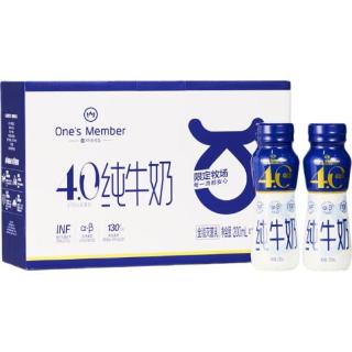 1号会员店 4.0g乳蛋白全脂纯牛奶 200ml*12瓶