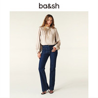 ba&sh bash[季末折扣]2025新款衬衫灯笼袖法式上衣1H24INEI CREME