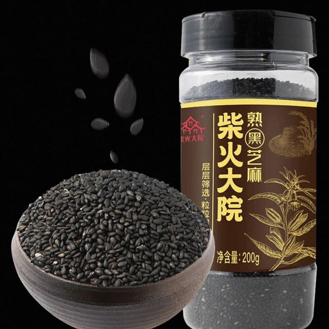 柴火大院 熟黑芝麻200g