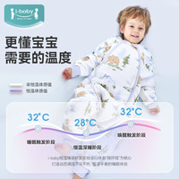 ibaby睡袋恒温婴儿睡袋宝宝分腿式连体睡衣抑菌防踢被【秋冬】FF 【春秋款】象谷铃兰(室温20-24℃) 90码【身高80-90cm】