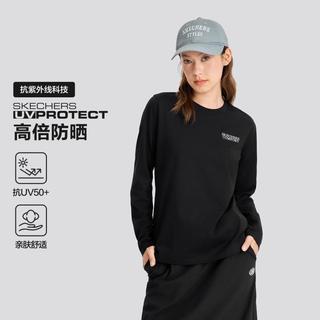 SKECHERS/斯凯奇 刺绣印花 女士长袖T恤