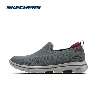 skechers斯凯奇一脚蹬男健步鞋秋季鞋子男鞋网面运动鞋懒人休闲鞋