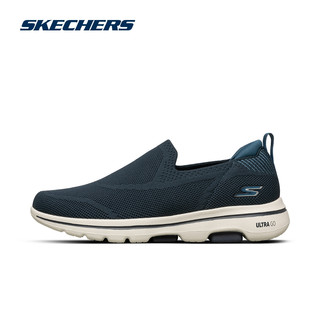 skechers斯凯奇一脚蹬男健步鞋秋季鞋子男鞋网面运动鞋懒人休闲鞋