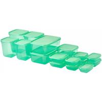 宜家（IKEA）PRUTA普塔塑料保鲜盒冰箱食品级收纳盒上班族饭盒便当盒 附盖食品盒